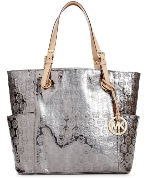 Michael Kors metallic tote bag